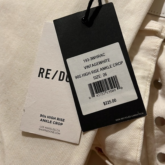 Orginals 90s High Rise Ankle Crop in Vintage White
RE/DONE - Picture 6 of 11